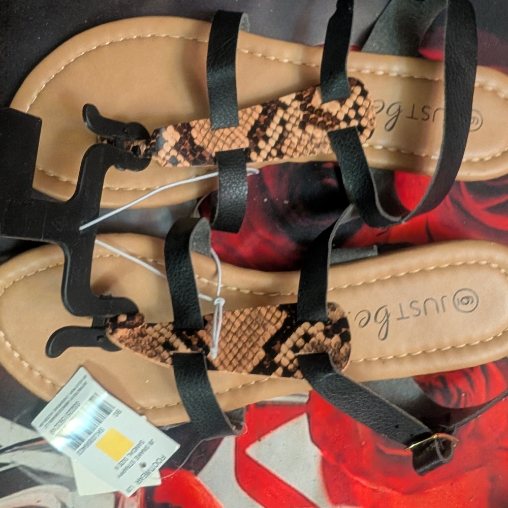 Just Be Snake Strap Sandals for Everyday Elegance